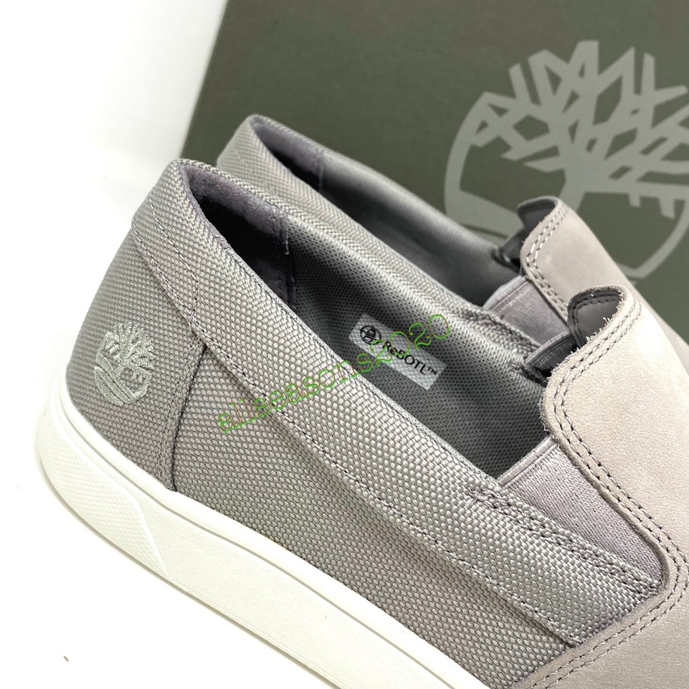 Timberland Groveton Slip On Med Nubuck Grey Men’s - Picture 4 of 12